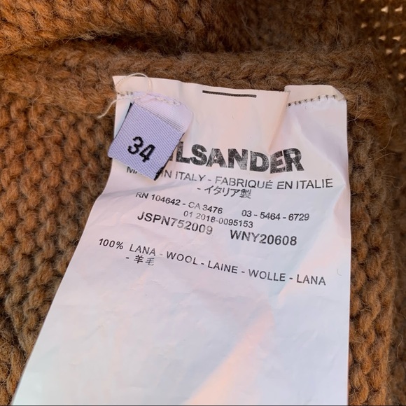 Jil Sander 100% Wool Cable Knit Turtleneck Sweater (US size 4) - Picture 5 of 5